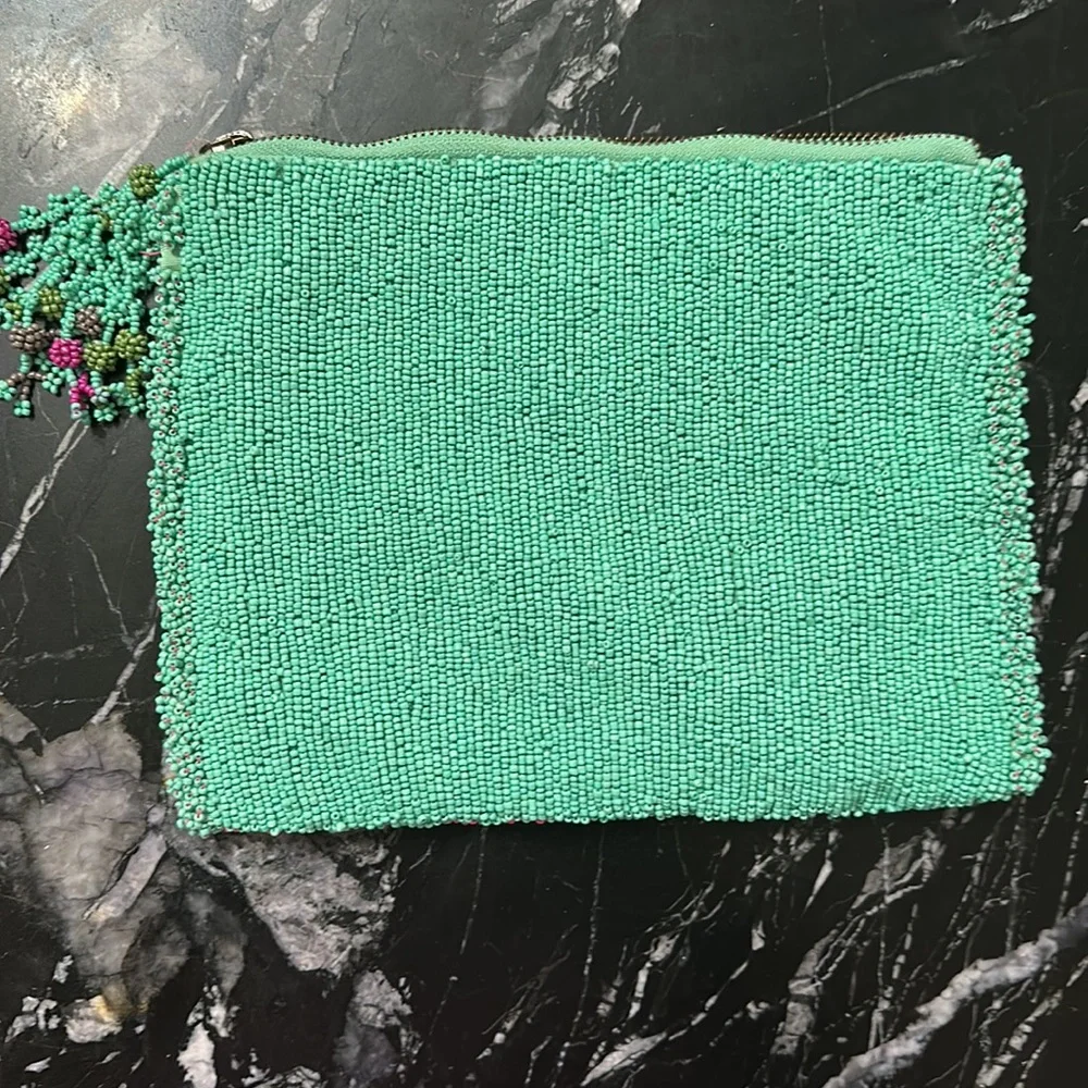 Anthropologie Jasper & Jeera Beaded Clutch Pouch - Picture 3 of 5